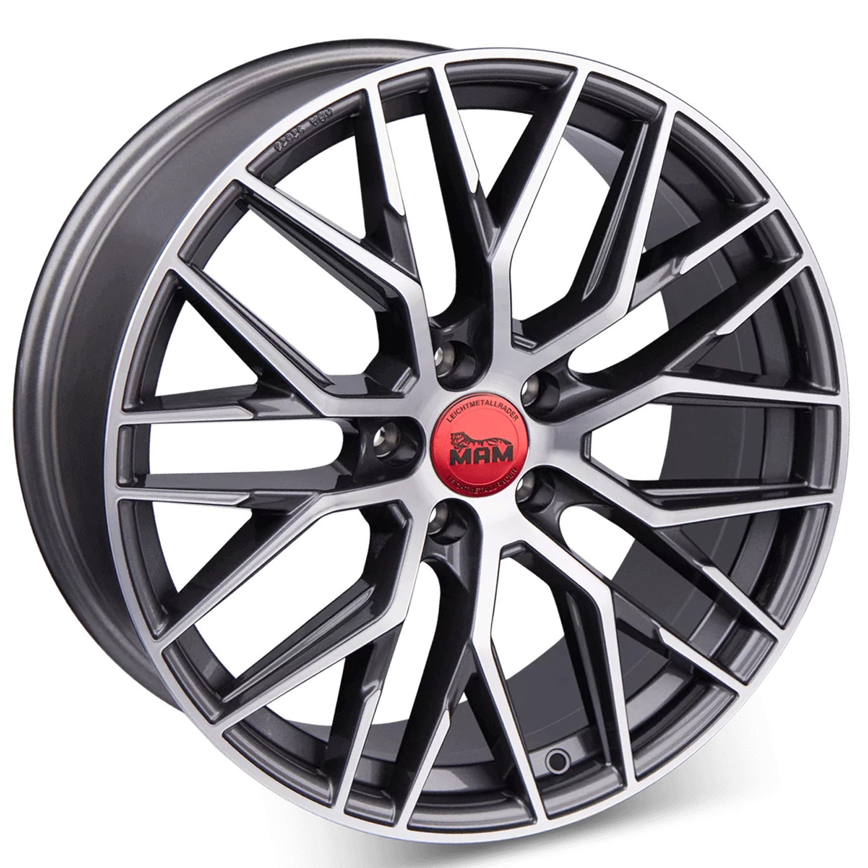 19 Zoll Alufelgen MAM RS4 Grau Front Poliert 5x120 für BMW 1er E82 Coupe 182 1C
