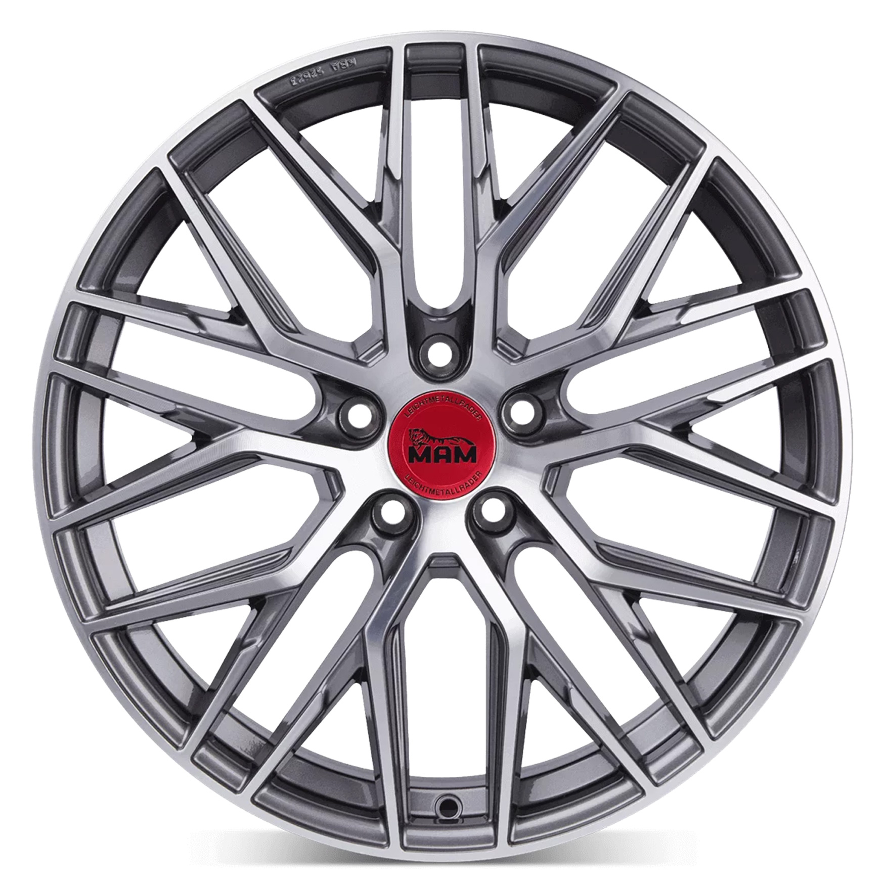 19 Zoll Alufelgen MAM RS4 Grau Front Poliert 5x120 für BMW 1er E82 Coupe 182 1C
