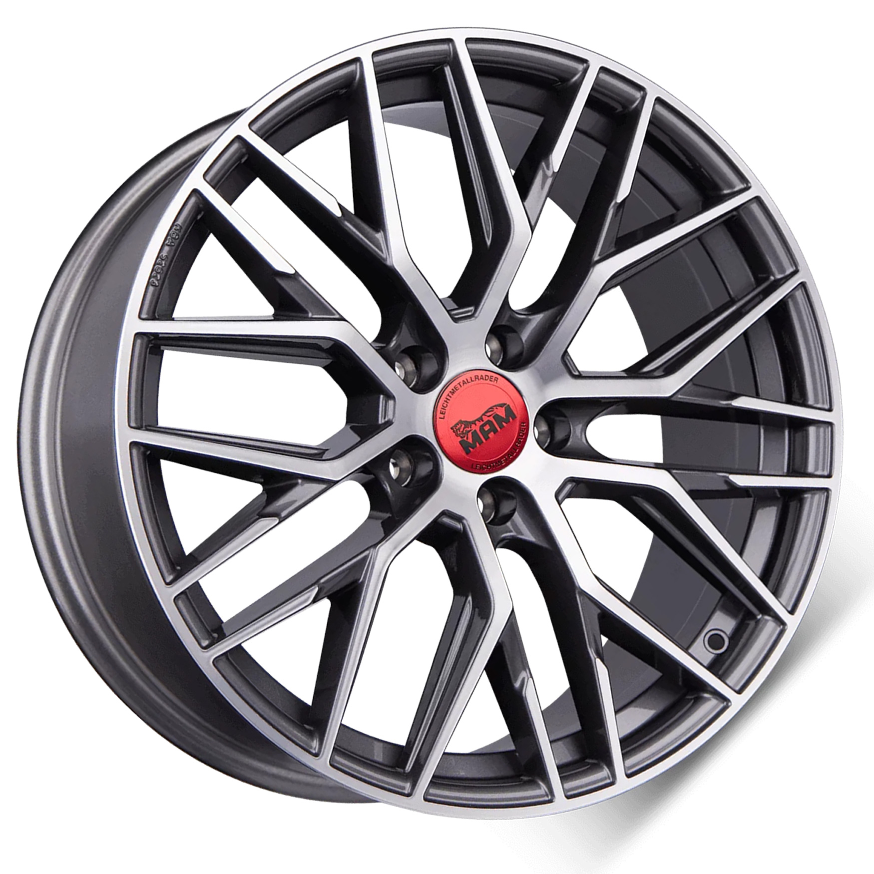 19 Zoll Alufelgen MAM RS4 Grau Front Poliert 5x120 für BMW 1er E82 Coupe 182 1C