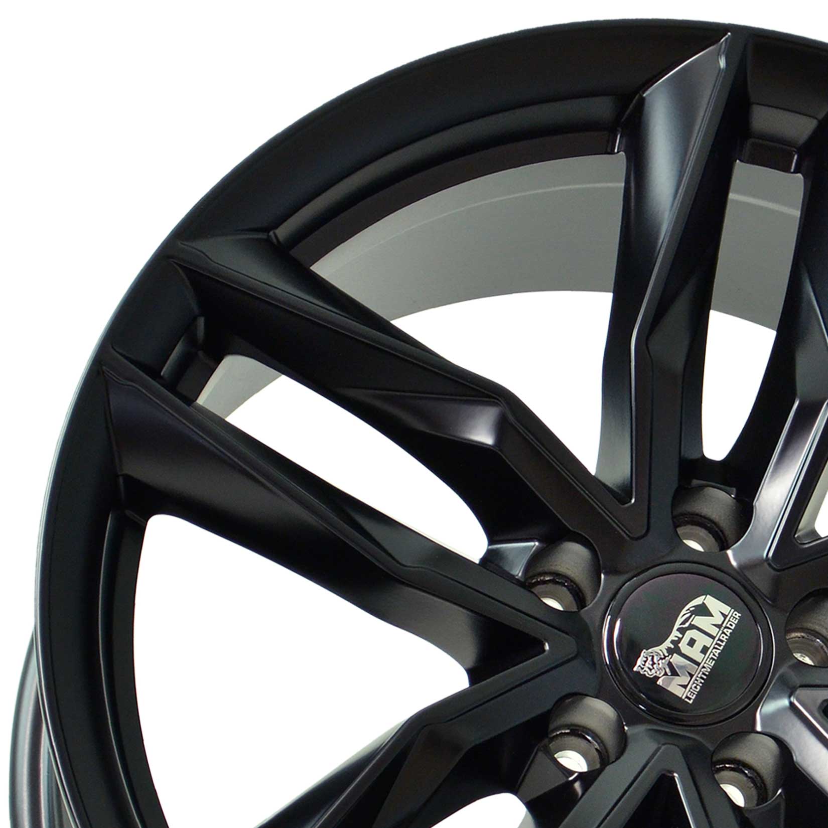 19 Zoll MAM RS3 Matt Black Painted Alufelgen für Audi A3 Schrägheck Typ 8V