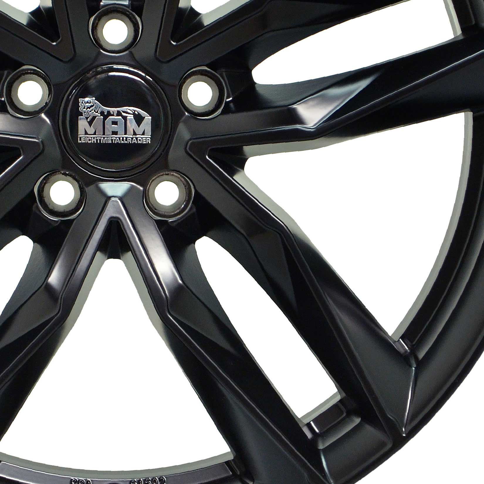 19 Zoll MAM RS3 Matt Black Painted Alufelgen für Audi A3 Schrägheck Typ 8V