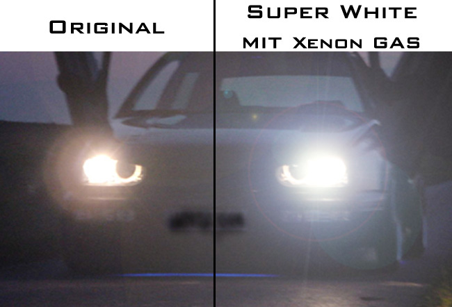 H7 Xenon Gas Birnen Lampen Satz Ultra Blue White Laser Licht Set 2 Birnen  NEU